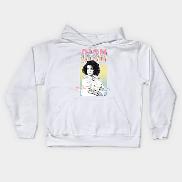 Celine Dion // 80s Aesthetic Fan Art Design Kids Hoodie by DankFutura